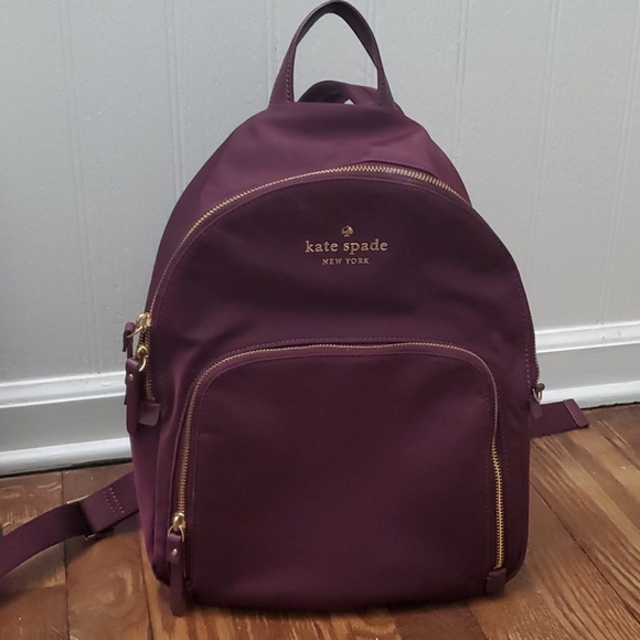 Kate spade burgundy backpack Clearance